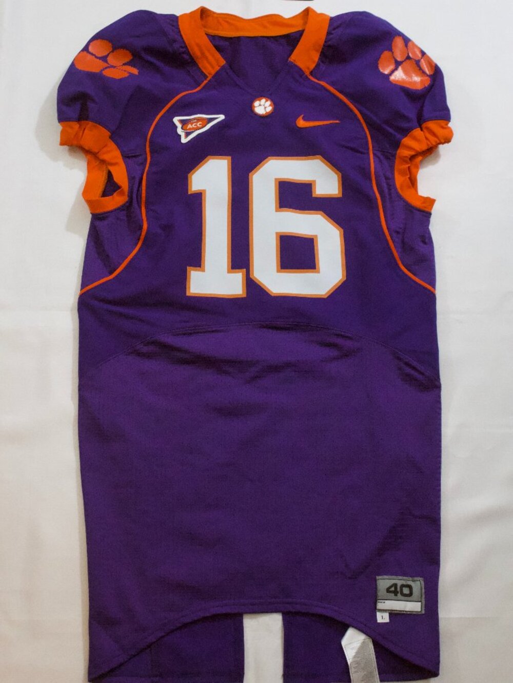 Men's Nike Trevor Lawrence Clemson Tigers Football Purple Away Jersey Size 40